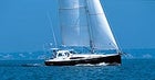 The Aerodyne 47 sailing off Newport, Rhode Island