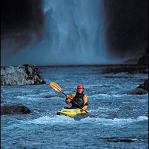 Muscling through the powerhouse run on Washington's Snoqualmie River.