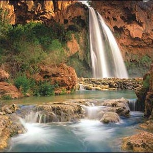 Take the leap: Havasu Falls, Havasupai Indian Reservation, Arizona