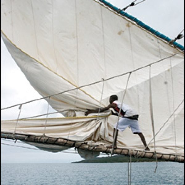 On the ferry heading back to La Gonave