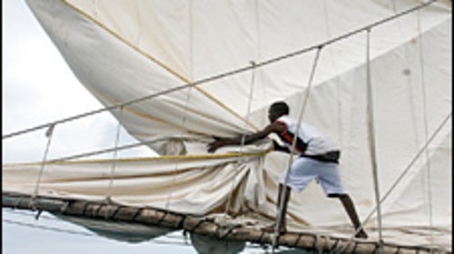 On the ferry heading back to La Gonave