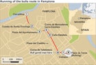 Running of the Bulls Route