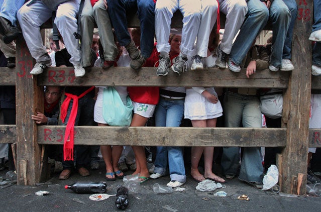 Waiting for the encierro
