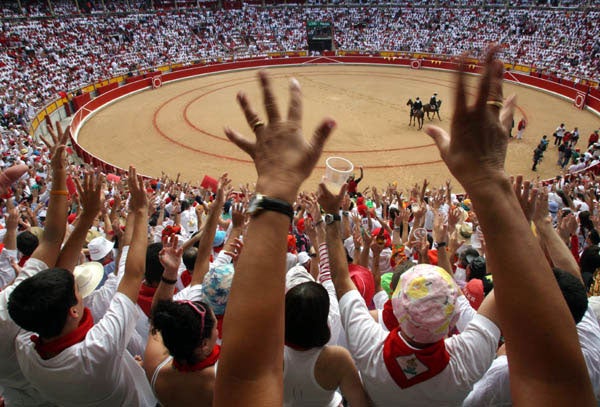 Pamplona Bull Fight