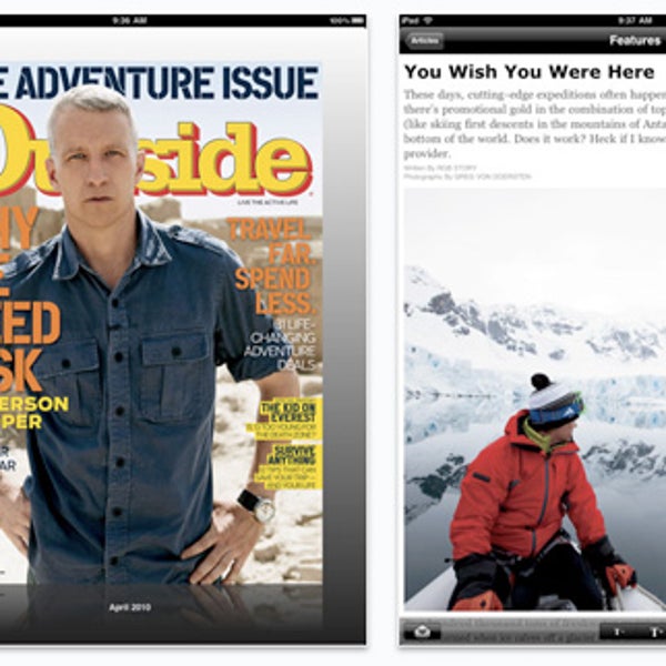 The Outside magazine iPad app