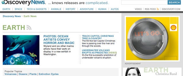 Discovery News Earth blog