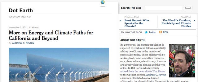 Dot Earth blog