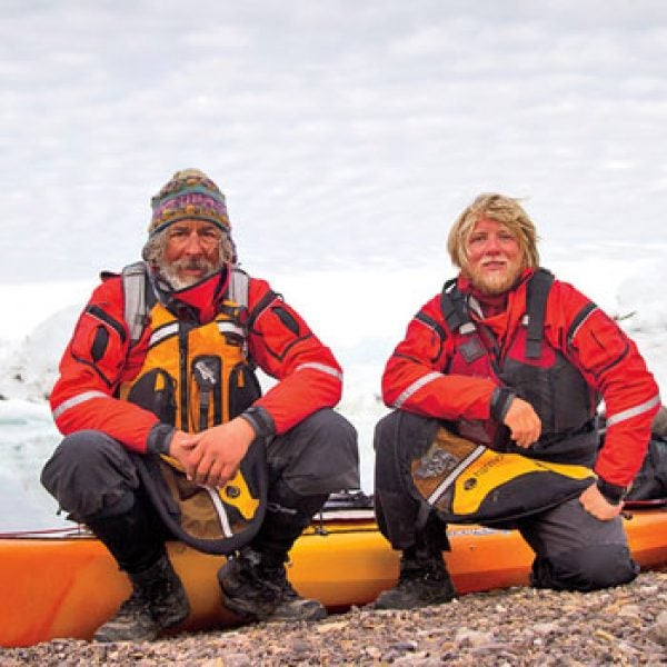 Turk (left) with Erik Boomer—and 95 days of growth