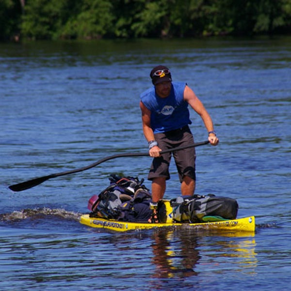 Dave Cornthwaite on the river