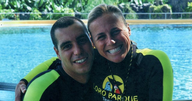 Alexis Martínez and Dawn Brancheau at Loro Parque, September 2006.