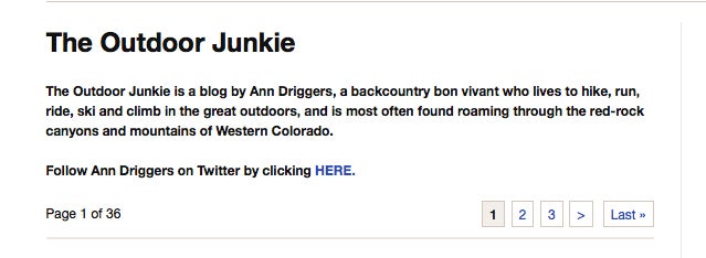 The Outdoor Junkie