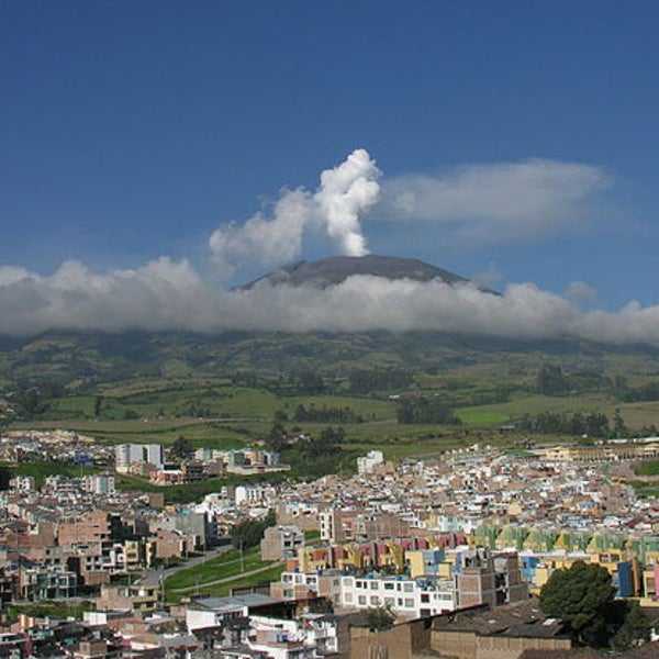 Galeras stratovolcano
