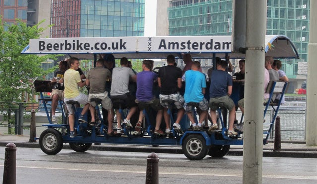 Drinking and pedaling