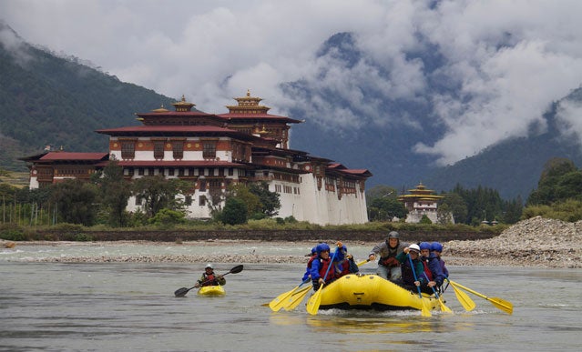 Rafting in Bhutan
