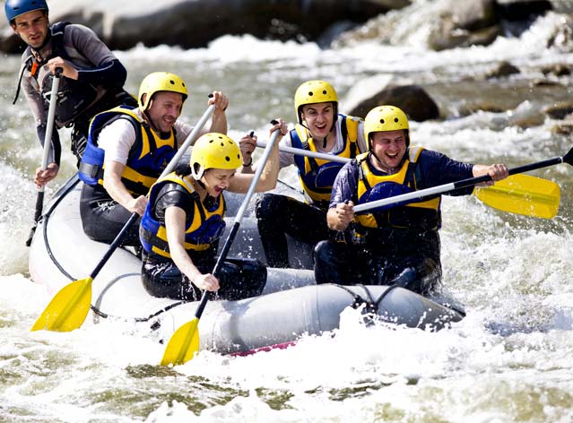 Whitewater rafting