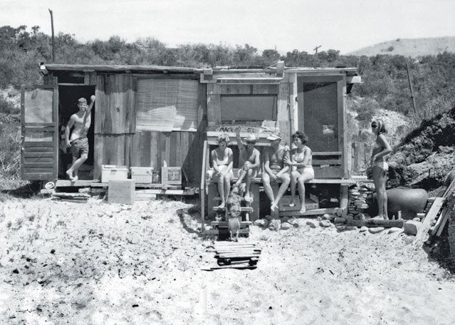Robert Waters and friends at Hollister Ranch in 1965