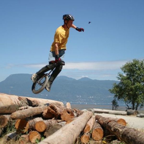 Kris Holm at the Spanish Banks in Vancouver.