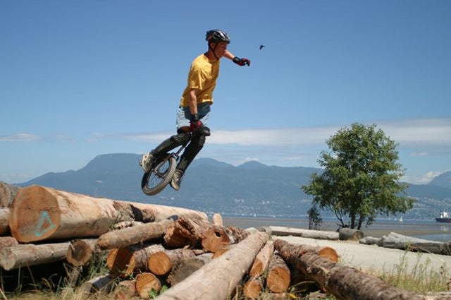 Kris Holm at the Spanish Banks in Vancouver.