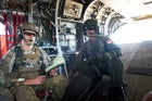 Pararesucuemen aboard a Chinook