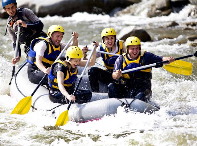 Whitewater rafting