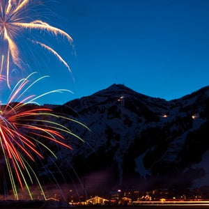 Fireworks over Jackson Hole