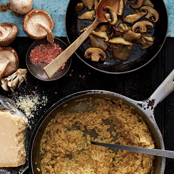 Mushroom risotto.