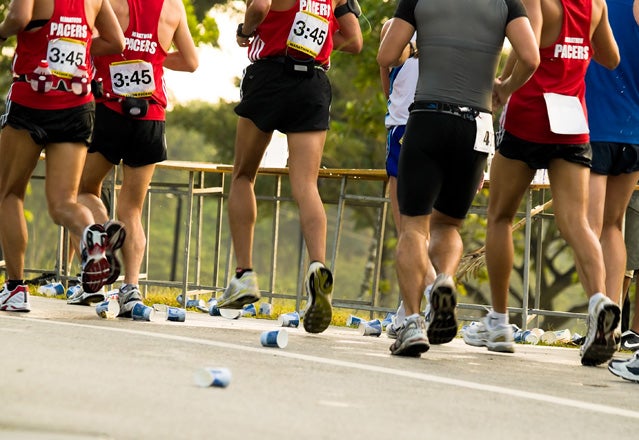 A race aid station.