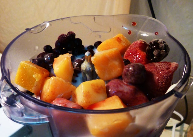 Fruit smoothie.