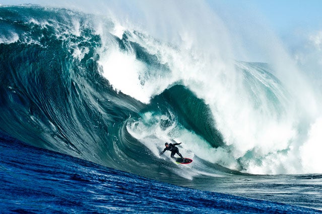 Surfing Shipstern's Bluff