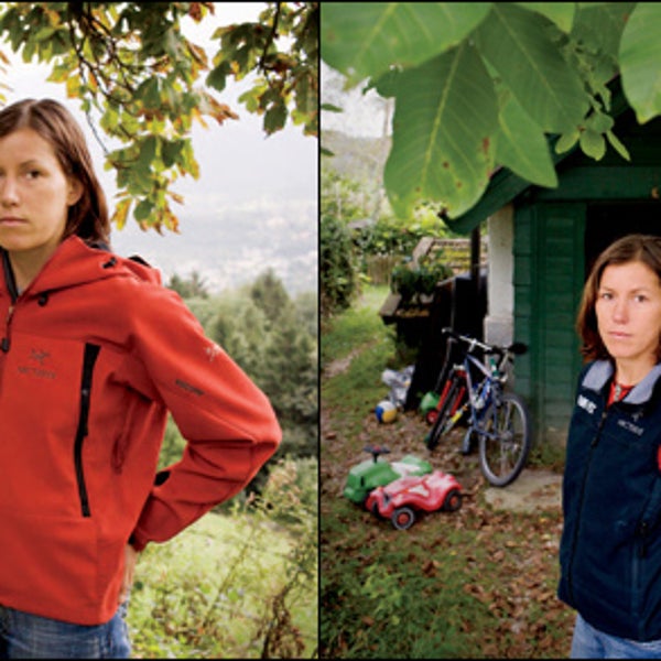 ALPENGLOWER: Papert outside her home in the Bavarian Alps.