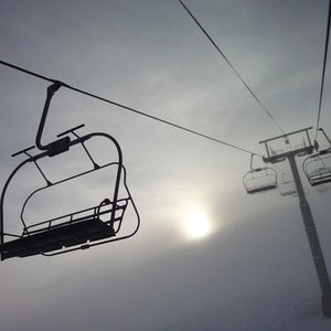 Empty chairlift