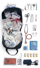 The Kilimanjaro ($650) is packed with plenty of what you'd expect in a backcountry medical kitmoleskin, bandages, Band-Aids, ibuprofen,and a whole lot that's not so common. For information call 800-858-7430; www.wildernessmedical.com