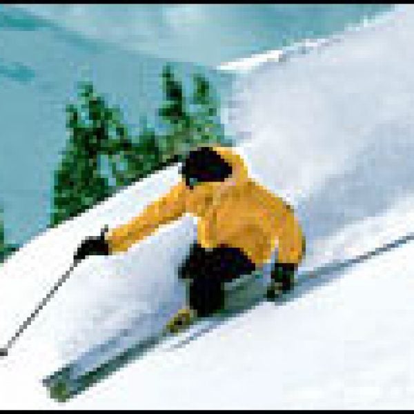 Slicing through powder at Copper Mountain