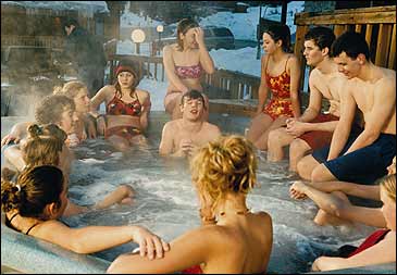 ABSOLUTE BEGINNERS: The hastings posse in Breckenridge warming up for a big night.
