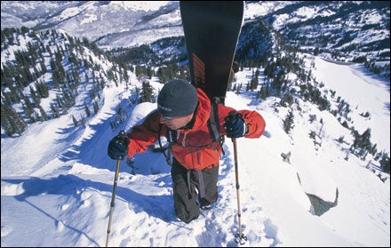 Skiing Solitude, Utah, Backcountry