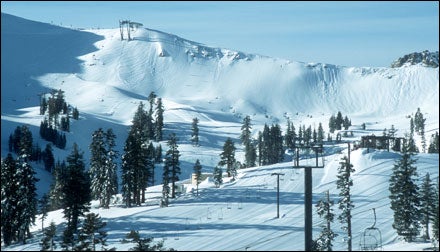 Skiing Squaw Valleys Siberia Ridge, California