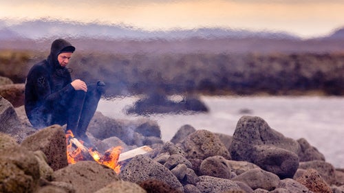Cold weather surfing arctic surfing surfing photography Iceland Burkard OutsideOnline