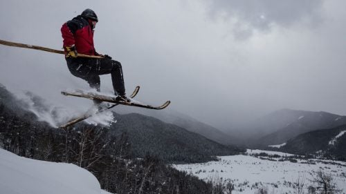 1 Person Anticipation Asia Asie Climatologie Climatology Color Photography Colour Copy Space Couleur Couleur Gris Culture Day Ext�eur Exterior Grey Hiver Kazakhs Mongols Montagne Mountain Neige processed Scenic Sin Kiang Ski Skiing Snow Sports Winter
