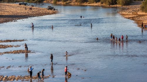Drought Mexico Water desert farm pulse flow restoration river