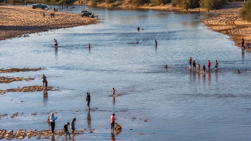 Drought Mexico Water desert farm pulse flow restoration river