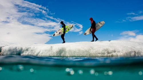 Cold weather surfing arctic surfing surfing photography Iceland Burkard OutsideOnline