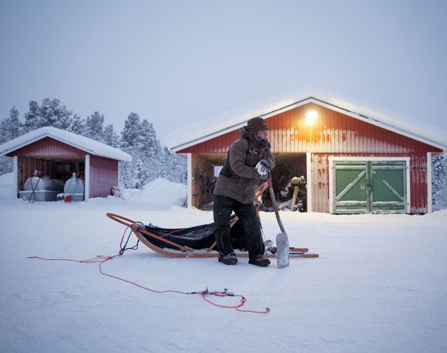 Fjellborg outside his