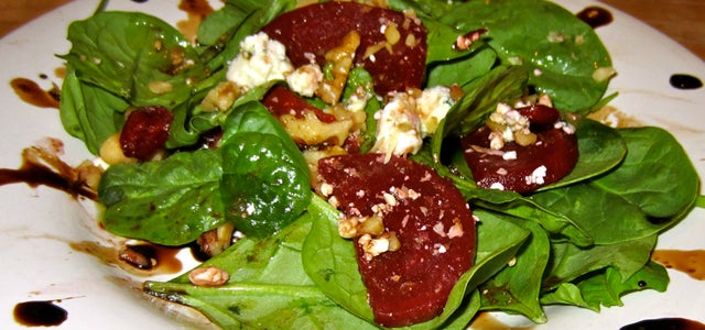 Spinach and Beet Salad.