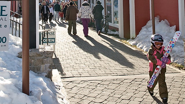 Entrance to the Olympic House at Squaw Valley Resort.