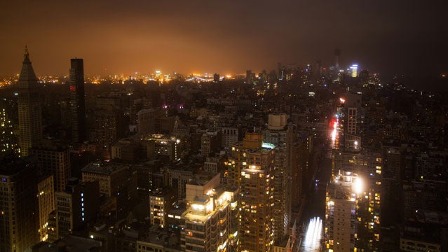 Hurricane Sandy Manhattan New York City climate change