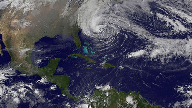 Hurricane Sandy expands.
