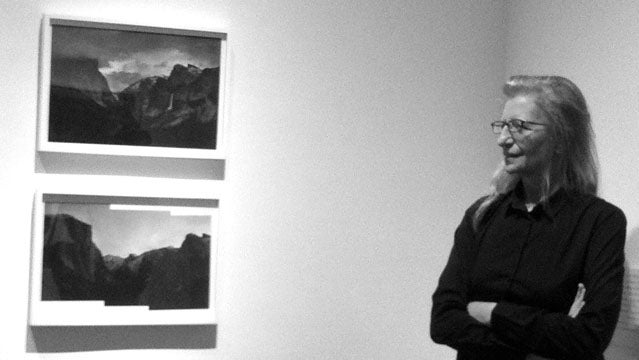 Annie Leibovitz at the Georgia O'Keefe Museum.