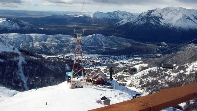 An apres-ski scene in Bariloche, Argentina.