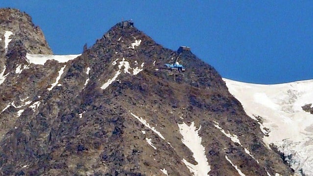Punta Helbronner as seen from Pré-Saint Didier.