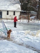Peter and Henry making ice.